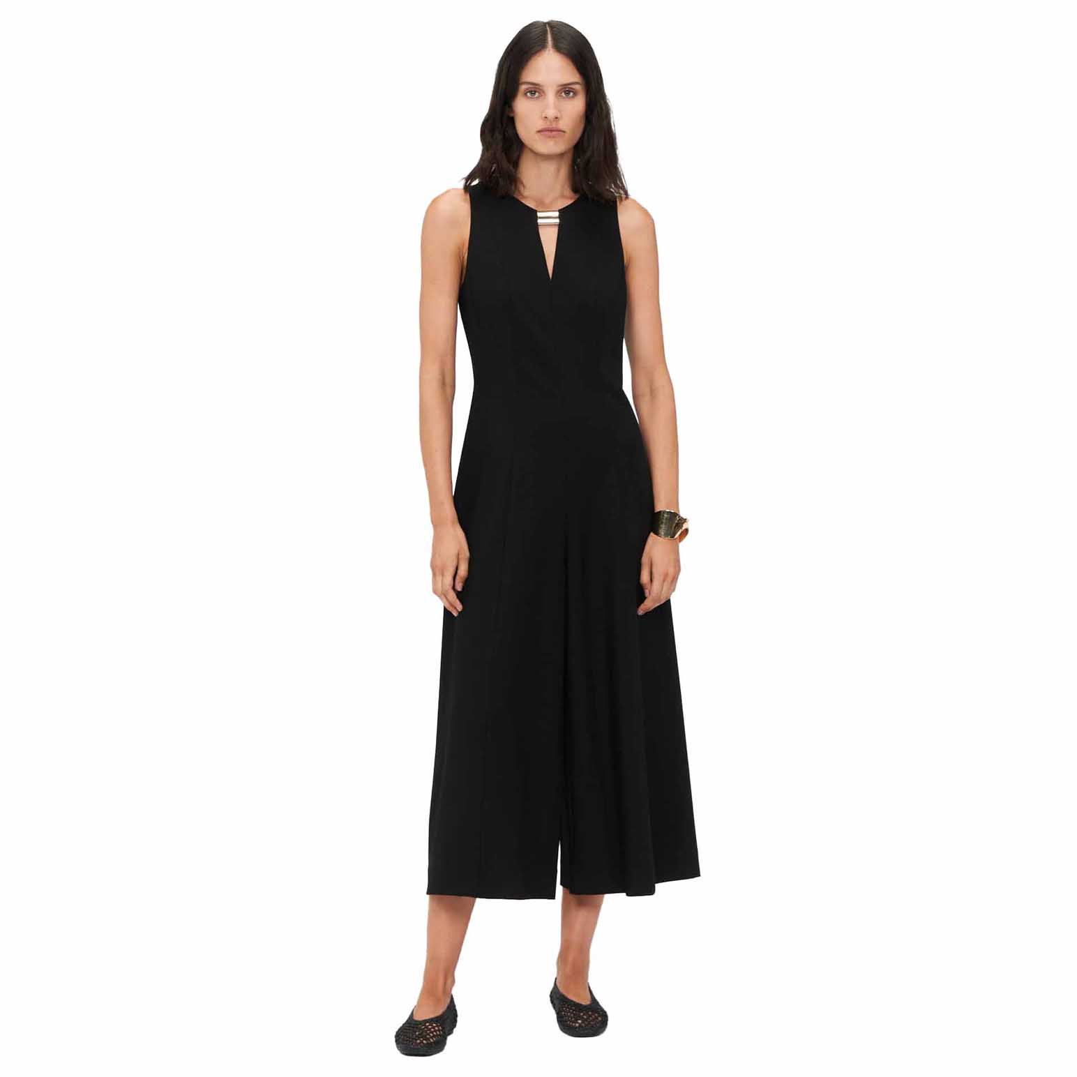 Veronika Maine European Stretch Keyhole Neck Jumpsuit